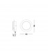 Austin Round Integrated LED Wall Lamp White Aluminium Led 6W-4