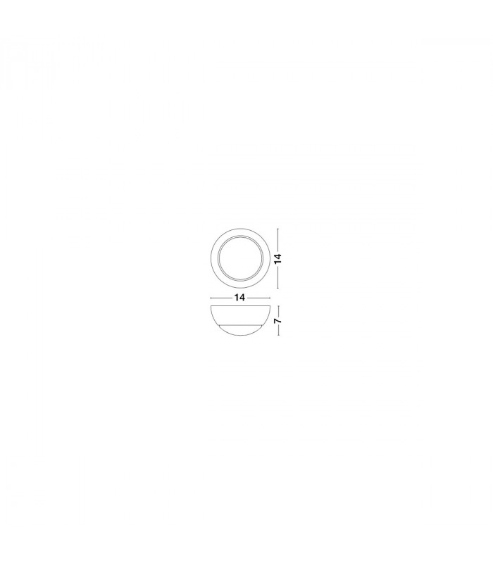 Odin Integrated LED Wall Lamp White Aluminium Led 5W-4