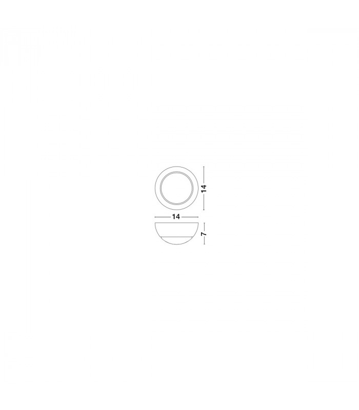 Odin Integrated LED Wall Lamp Black Aluminium Led 5W-4