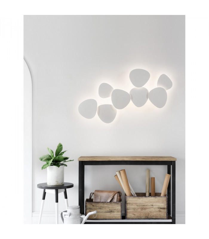Cronus Integrated LED Wall Lamp White Gypsum Aluminium LED 10W 927Lm 3000K-2