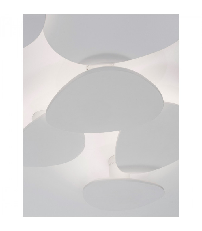 Cronus Integrated LED Wall Lamp White Gypsum Aluminium LED 10W 927Lm 3000K-6