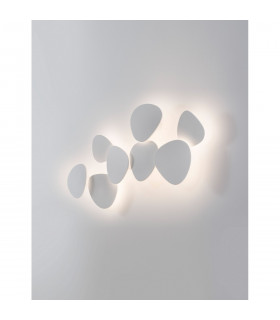 Cronus Integrated LED Wall Lamp White Gypsum Aluminium LED 12W 1121Lm 3000K-1