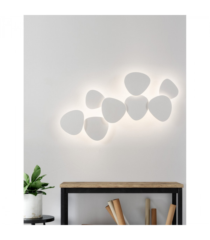 Cronus Integrated LED Wall Lamp White Gypsum Aluminium LED 12W 1121Lm 3000K-2