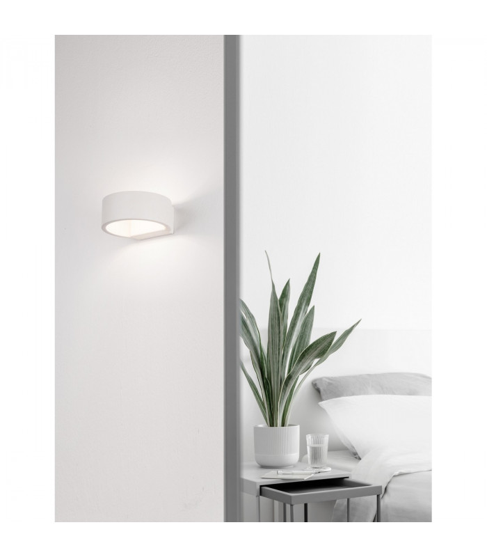 Enna Integrated LED Wall Lamp Sandy White Aluminium LED 6W 444Lm 3000K-2