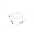 Enna Integrated LED Wall Lamp Sandy White Aluminium LED 6W 444Lm 3000K-5