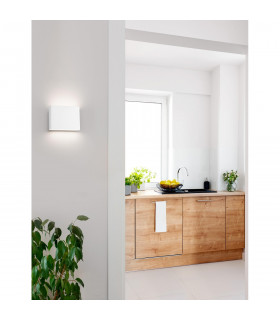Anzio 10.5cm Integrated LED Wall Lamp White Aluminium LED 6W 390Lm 3000K-2
