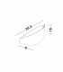 Astrid Integrated LED Wall Lamp Sandy White Metal LED 20W Volt 1183Lm 3000K-9