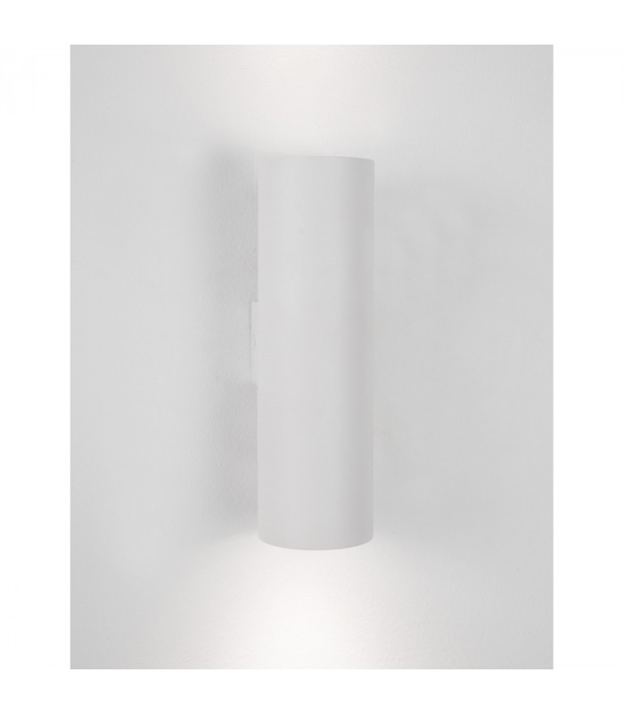 Nosa 2 Light Up & Down Wall Lamp Sandy White Aluminium LED GU10 2x10-4
