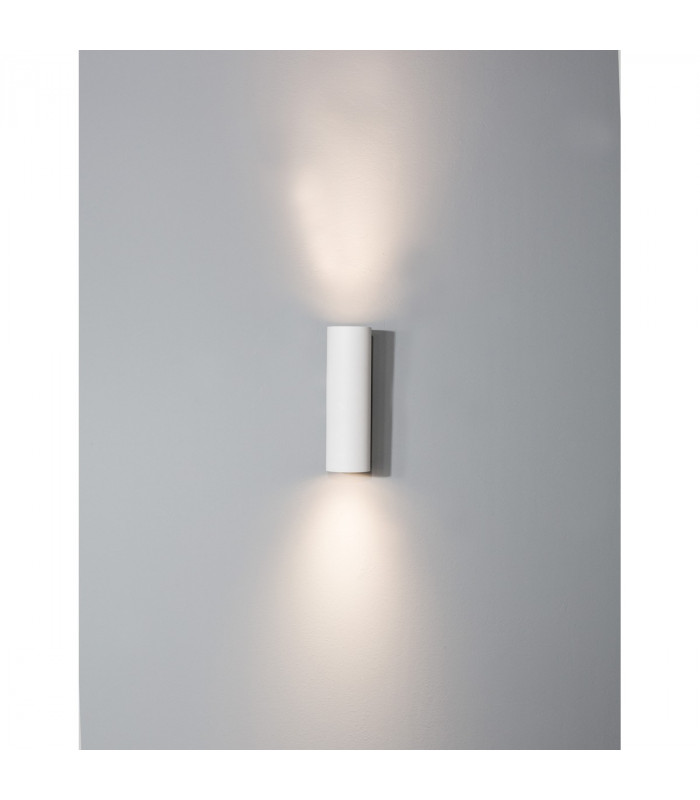 Nosa 2 Light Up & Down Wall Lamp Sandy White Aluminium LED GU10 2x10-5