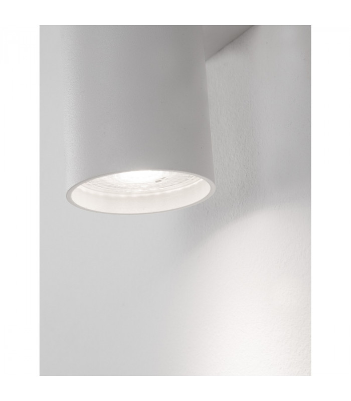 Nosa 2 Light Up & Down Wall Lamp Sandy White Aluminium LED GU10 2x10-7