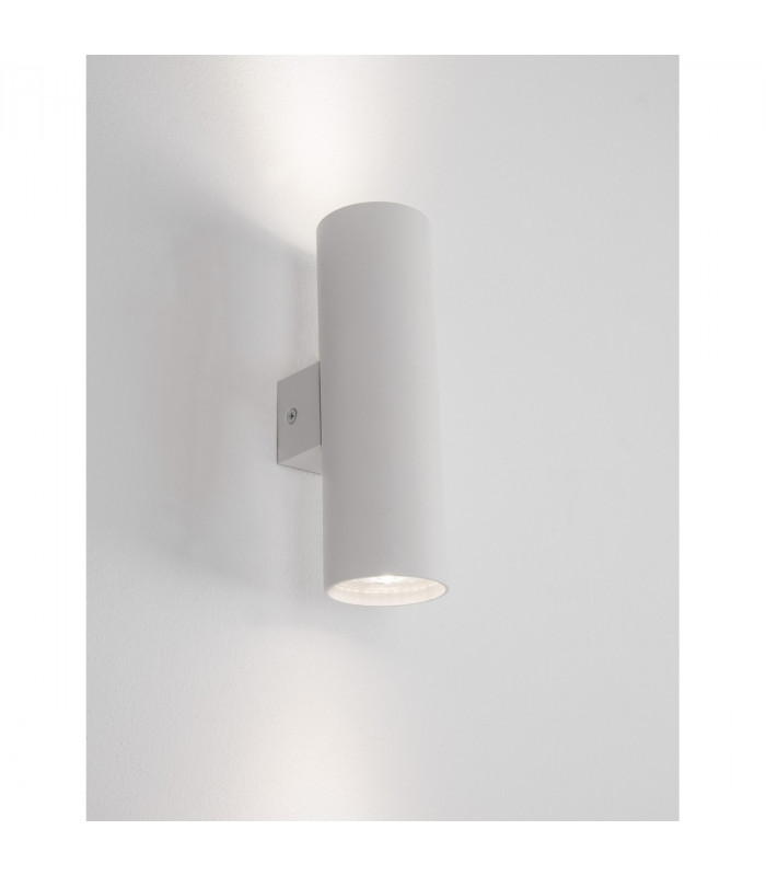 Nosa 2 Light Up & Down Wall Lamp Sandy White Aluminium LED GU10 2x10-10