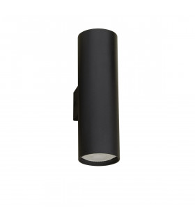 Nosa 2 Light Up & Down Wall Lamp Sandy Black Aluminium LED GU10 2x10-1