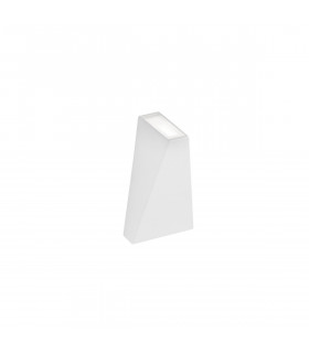 Miley Outdoor Up Down Wall Lamp Sandy White Aluminium Glass LED 6W 397Lm 3000K IP54-1