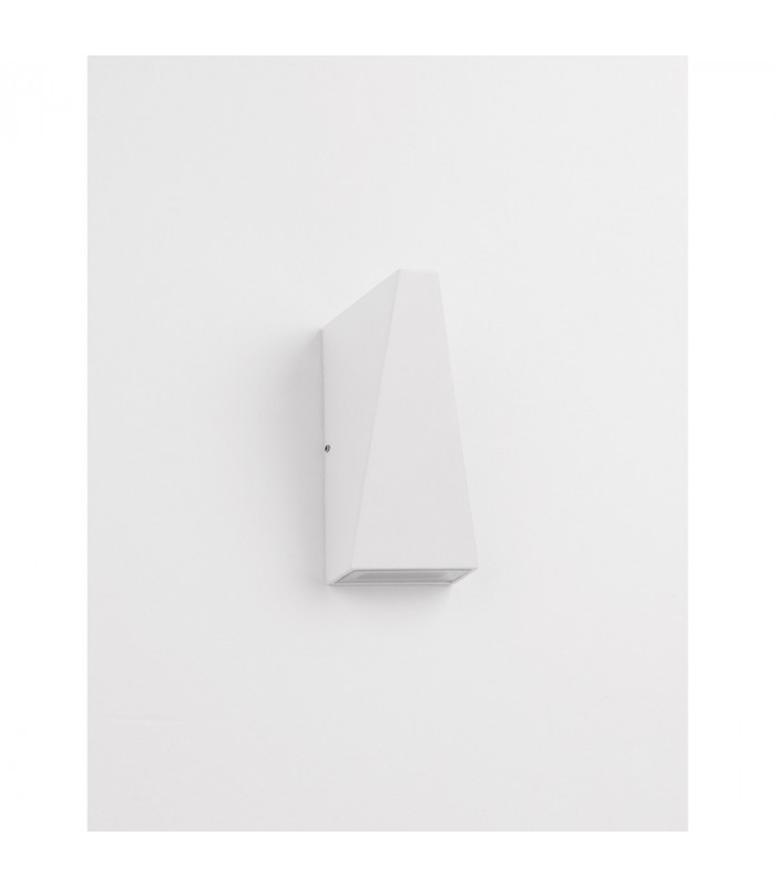 Miley Outdoor Up Down Wall Lamp Sandy White Aluminium Glass LED 6W 397Lm 3000K IP54-3