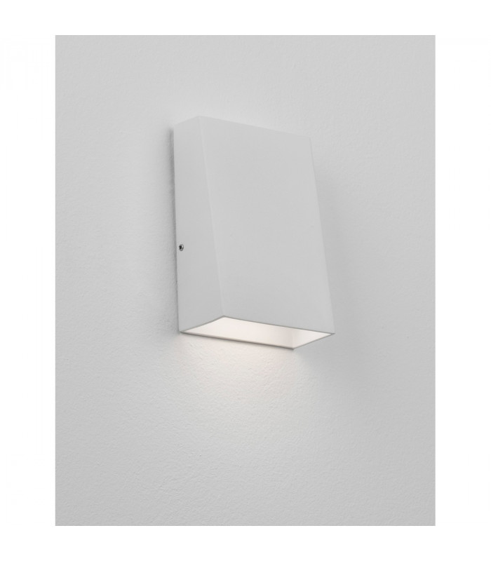 Miley Outdoor Down Wall Lamp Sandy White Aluminium Glass LED 3W 304Lm 3000K IP54-2