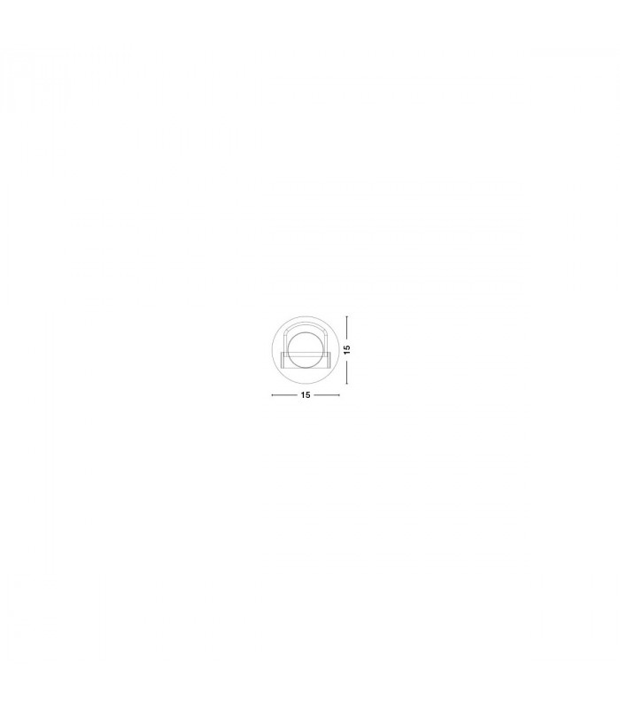 Polso 15cm Integrated LED Wall Lamp Matt White Aluminium LED 6W 3000K-2