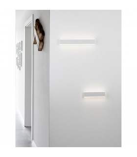 Line 2 Light Integrated LED Wall Lamp Sandy White Aluminium LED 2x8W 1056Lm 3000K-2