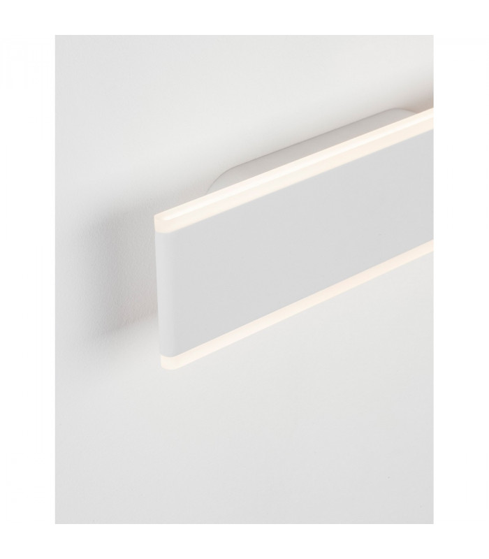 Line 2 Light Integrated LED Wall Lamp Sandy White Aluminium LED 2x8W 1056Lm 3000K-3