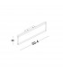 Line 2 Light Integrated LED Wall Lamp Sandy White Aluminium LED 2x8W 1056Lm 3000K-6