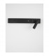 Vida Right Reading Light Sandy Black Metal Adjustable - Switched USB Charger LED 3000K Backlight 5W 350Lm Reader 1x3W 210Lm-3