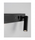 Vida Right Reading Light Sandy Black Metal Adjustable - Switched USB Charger LED 3000K Backlight 5W 350Lm Reader 1x3W 210Lm-5
