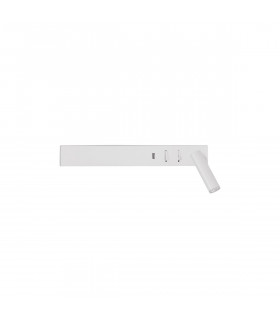 Vida Right Reading Light Sandy White Metal Adjustable - Switched USB Charger LED 3000K Backlight 5W 350Lm Reader 1x3W 210Lm-1