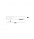 Vida Left Reading Light Sandy White Metal Adjustable - Switched USB Charger LED 3000K Backlight 5W 350Lm Reader 1x3W 210Lm-5