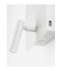 Zen Reading Light Sandy White Steel Aluminium Switched - USB Charger LED 5W + 1x3W 3000K 400Lm + 150Lm-4