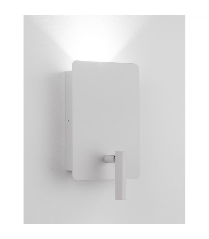 Zen Reading Light Sandy White Steel Aluminium Switched - USB Charger LED 5W + 1x3W 3000K 400Lm + 150Lm-5