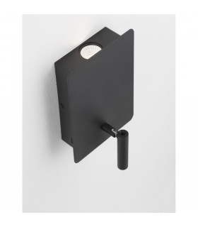Zen Reading Light Sandy Black Steel Aluminium Switched - USB Charger LED 5W + 1x3W 3000K 400Lm + 150Lm-2
