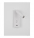 Fuse Reading Light White Aluminium Adjustable Switched - USB Charger LED 3W 210Lm 3000K-3