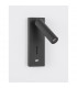 Fuse Reading Light Black Aluminium Adjustable Switched - USB Charger LED 3W 210Lm 3000K-3