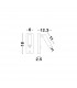 Fuse Reading Light Black Aluminium Adjustable Switched - USB Charger LED 3W 210Lm 3000K-8