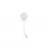 Eclip Reading Light White Aluminium Adjustable Switched USB Charger LED 3000K Backlight 6W 310Lm Reader 3W 210Lm-1