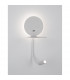 Eclip Reading Light White Aluminium Adjustable Switched USB Charger LED 3000K Backlight 6W 310Lm Reader 3W 210Lm-4