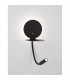 Eclip Reading Light Black Aluminium Adjustable Switched USB Charger LED 3000K Backlight 6W 310Lm Reader 3W 210Lm-4