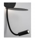 Eclip Reading Light Black Aluminium Adjustable Switched USB Charger LED 3000K Backlight 6W 310Lm Reader 3W 210Lm-7