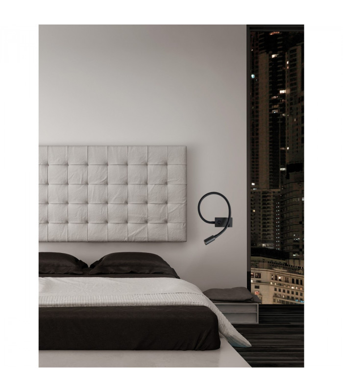 Geneva Reading Light Sand Black Aluminium LED 3W 3200K-2