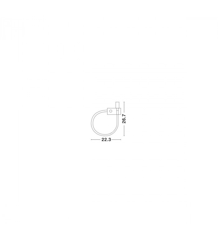 Geneva Reading Light Sand White Aluminium LED 3W 3200K-3