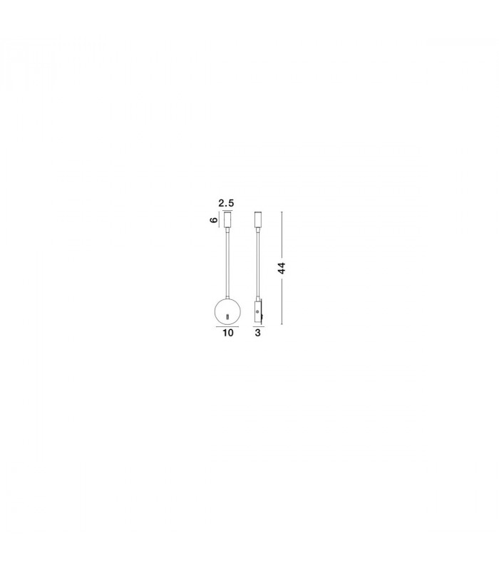 Jaco Reading Light Sand White Aluminium LED 3W 3200K-4