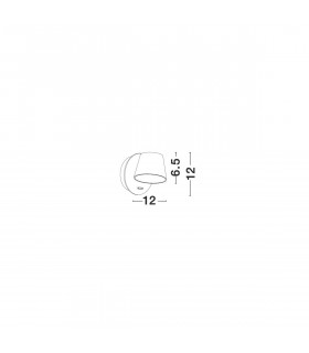 Amadeo Single Spotlight Black Aluminium Adjustable Switched LED 6W 528Lm 3000K-2