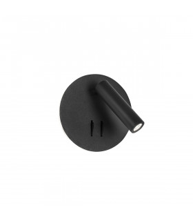 Penor Reading Light Sandy Black Steel Aluminium Acrylic Switched LED 9W 780Lm 3000K-1