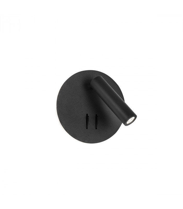 Penor Reading Light Sandy Black Steel Aluminium Acrylic Switched LED 9W 780Lm 3000K-1