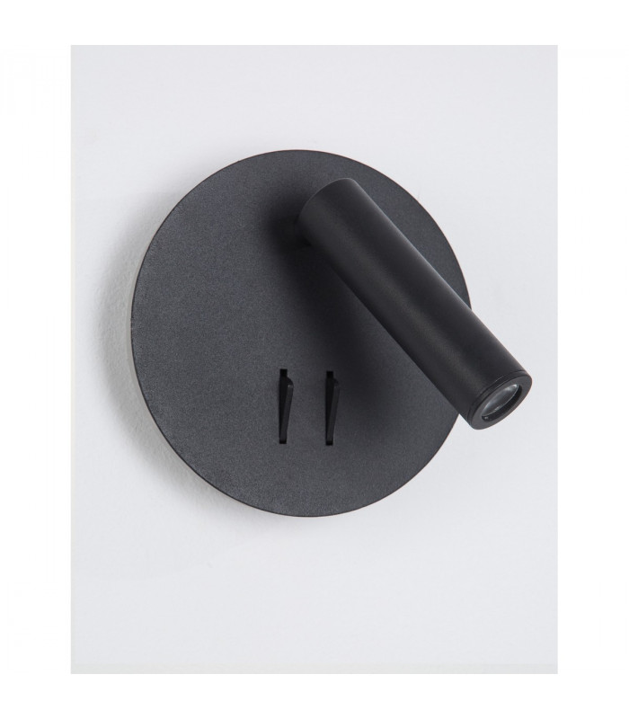 Penor Reading Light Sandy Black Steel Aluminium Acrylic Switched LED 9W 780Lm 3000K-4