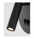 Penor Reading Light Sandy Black Steel Aluminium Acrylic Switched LED 9W 780Lm 3000K-6
