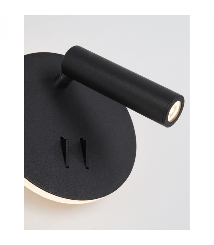 Penor Reading Light Sandy Black Steel Aluminium Acrylic Switched LED 9W 780Lm 3000K-7