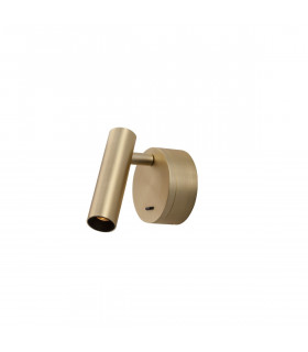 Clip Reading Light Satin Brass Aluminium LED Philips 3W Switched 190Lm 3000K-1