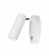 Umberto Reading Light White Metal Touch Switched dimmable GU10 1x40-1