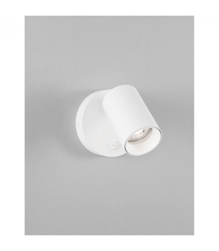 Net Reading Light Sandy White Aluminium Switched LED GU10 1x10W-3