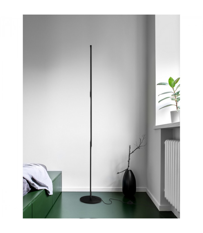 Handy LED Integrated Floor Lamp Sandy Black Aluminium Rotating - Switched LED 25W 2600Lm 3000K-2
